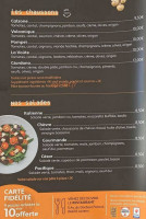 La Voute menu