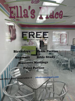 Ella's Frozen Yogurt inside