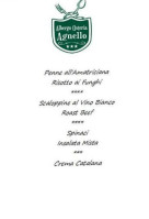 Osteria Agnello food