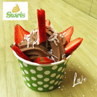 Swirls Frozen Yogurt food