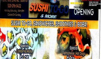 Sushi To Go More menu