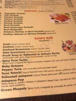 Ichiban Sushi menu