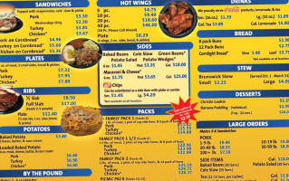 Whitt's Barbecue menu