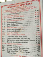 Chen's Kitchen menu