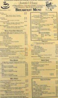 Jeannie's House Diner Too menu