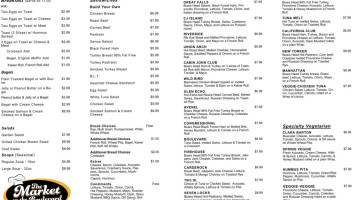 Market On The Boulevard menu