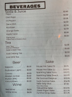 Hokkai Ramen Sushi menu