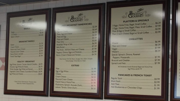 Bagel Gourmet menu