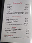 La Topiniere menu