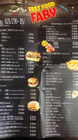 Fast Food Faby menu