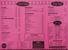 Bullocks Deli menu