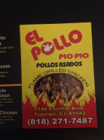 El Pollo Pio Pio menu