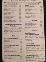 Basil Cafe menu