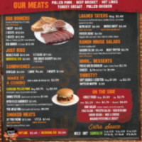 Hog Wild Pit -b-q menu