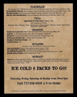 Farnsworth House Tavern menu