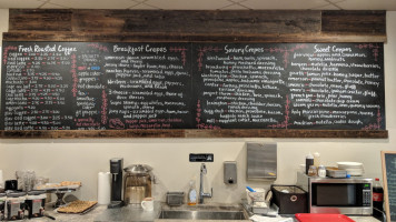 Sogno Coffeehouse Creperie menu