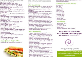 Naked Bagels menu