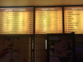 Sushi King menu