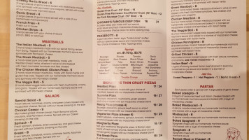 The Little Meatball Pizzeria menu