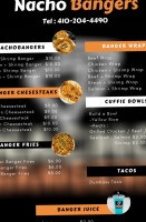 Nacho Bangers menu