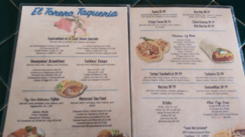 El Torero menu