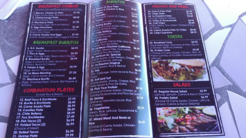 La Esquina Mexican Grill menu