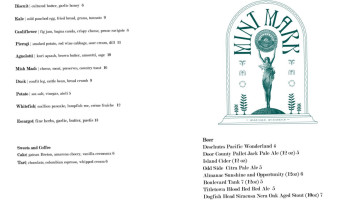 Mint Mark menu