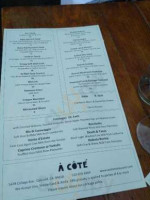 A Cote menu