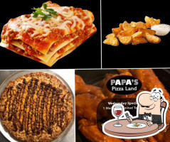 Papas Pizzaland food