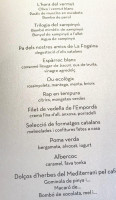 L'Aliança d'Anglès menu