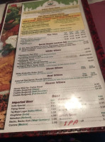 Zante's Pizza And Indian Cuisine menu