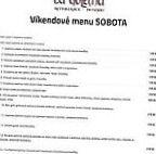 Restaurace Penzion U Golema Blansko menu