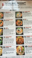 Boiling Point menu