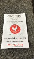 Chicken Inn menu