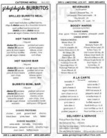 Girlsgirlsgirls Burritos menu