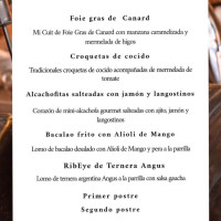 Palangreros menu