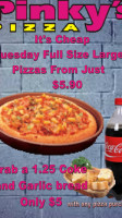 Pinkys Pizza menu