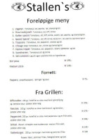 Stallen Pizzapub menu