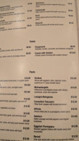 Caffe Gazelle menu