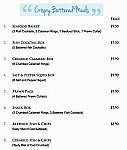 Costi's Fish and Chips menu