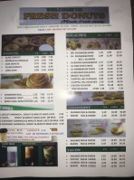 Fresh Donuts menu