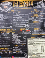 Coffee Shack Brew And Q menu