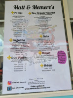 Matt Memere's menu