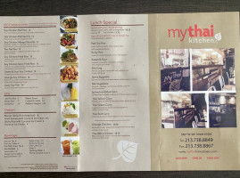 My Thai menu