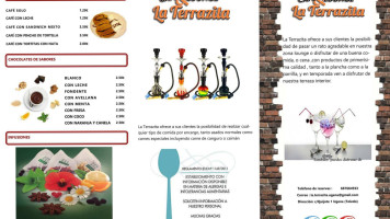 La Terrazita CafÉ&lounge menu