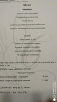 Clàudia menu