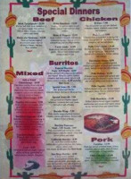 Casa Maria Authentic Mexican Restaurant menu