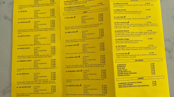 Rom Mai Thai menu