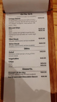 Whale Coast Brewing Co. menu