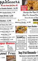 Don Carter Lanes menu